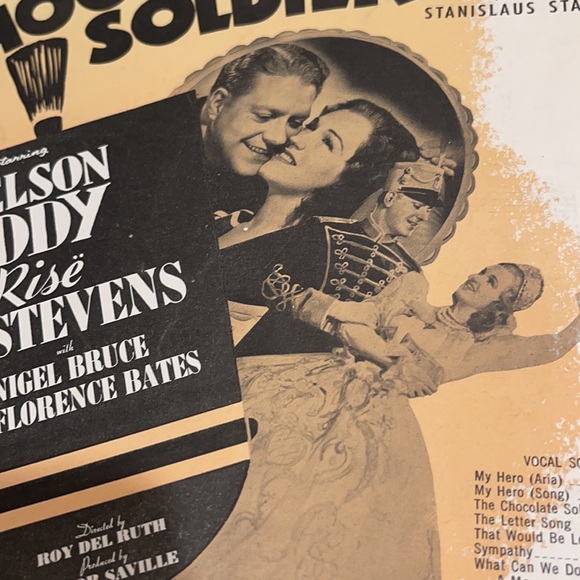 MCMVIII “The Chocolate Soldier” Movie Sheet Music:Sympathy. Starring Nelson Eddy - Picture 2 of 6
